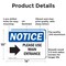 Signmission Please Use Main Entrance Right Arrow OSHA Notice Sign, Aluminum, 14in W x 10in L, 2PK OS-2PACK-NS-A-1014-L-17616 - alternate 4